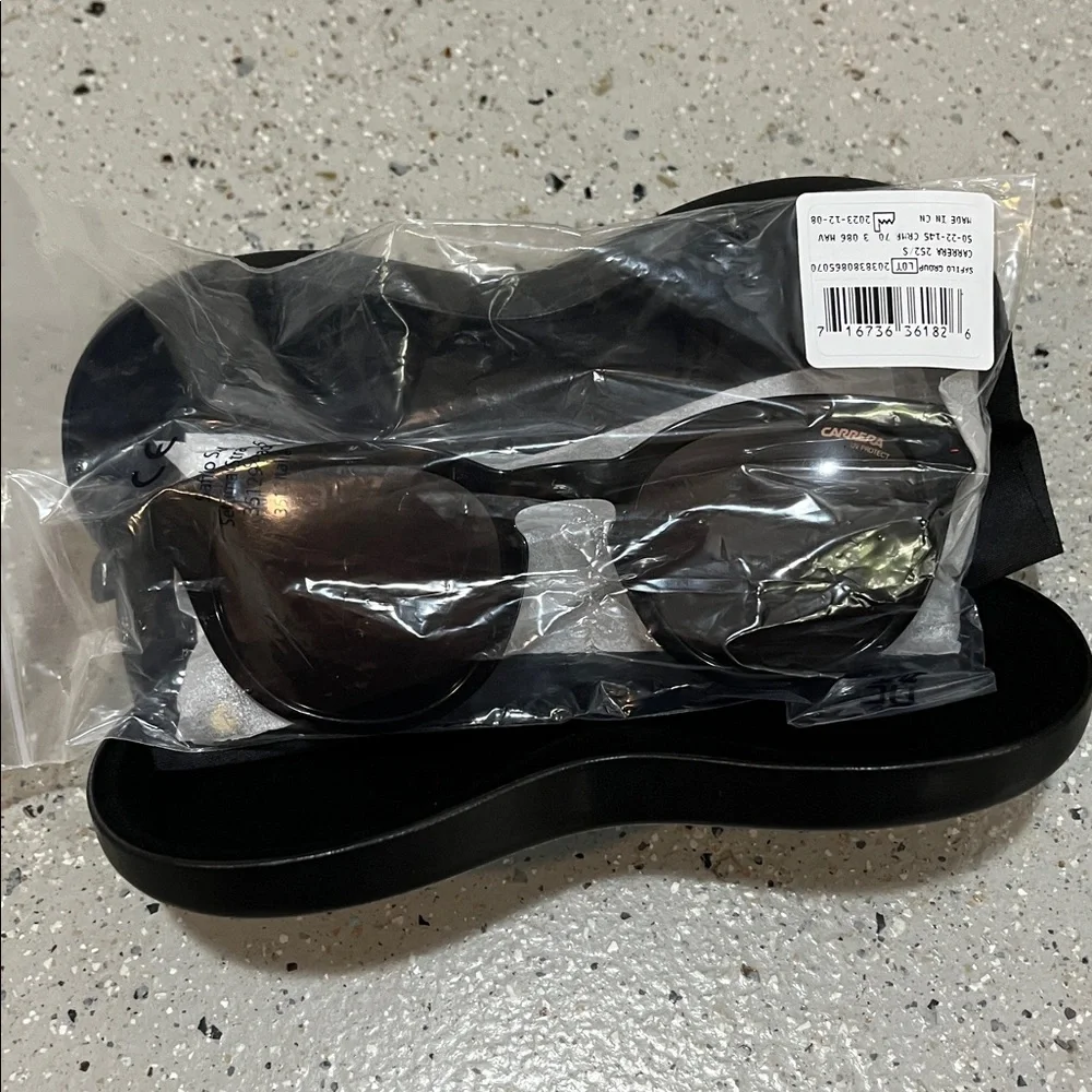 CARRERA ROUND SUNGLASSES UV LENS TORTOISE BROWN FRAMES NEW WITH CASE AND CLOTH